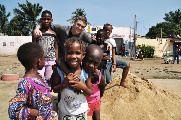 GlÃ¼ckliche Kids in LomÃ©, der Hauptstadt von Togo.